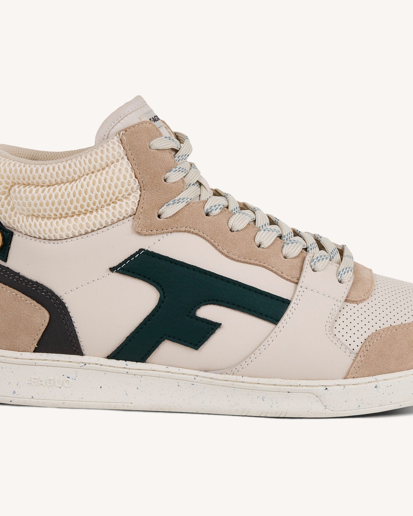 faguo-hazel-mid-baskets-montantes-cuir-cr-me-vert image 7