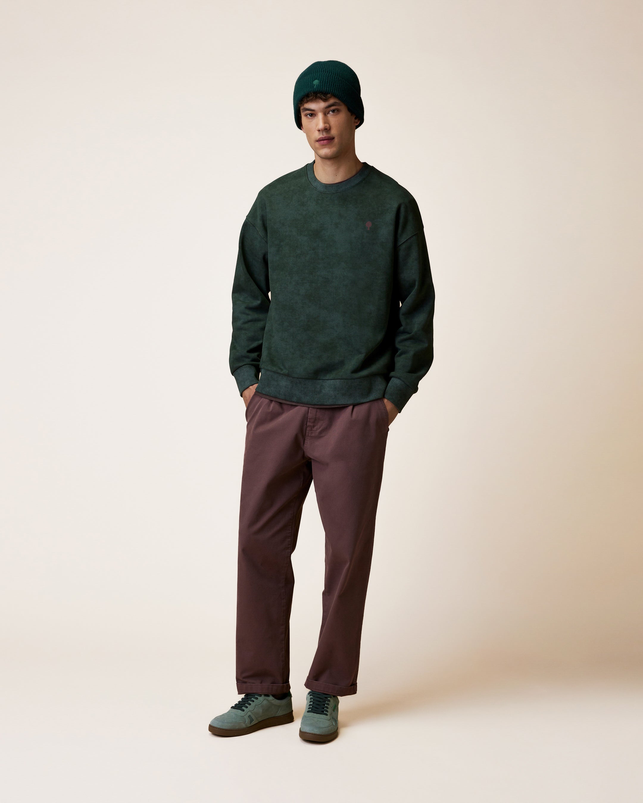 faguo-fango-sweat-vert-fonc-recycl-loose image 4