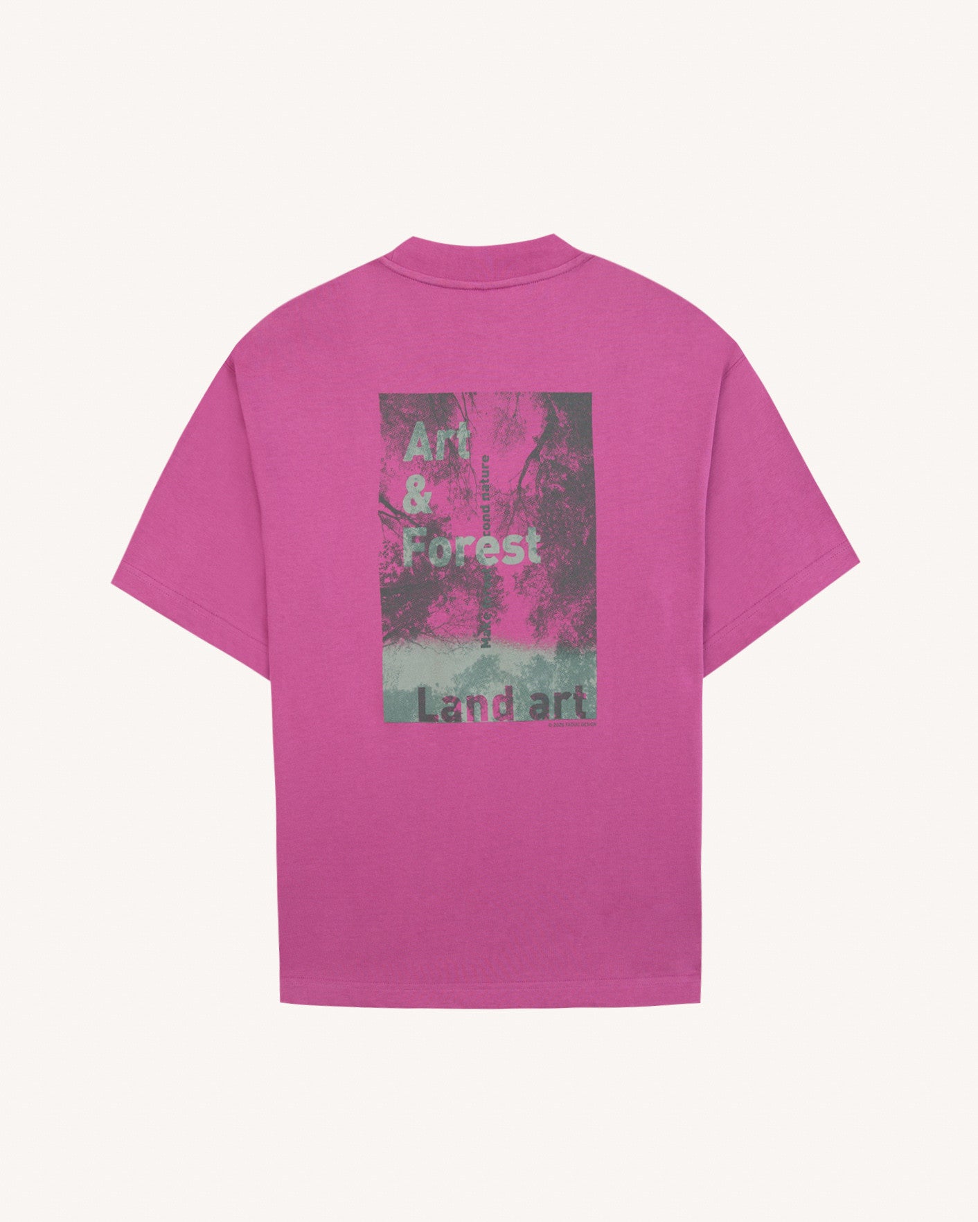 faguo-yellowstone-t-shirt-imprim-homme-forest-fuchsia image 4