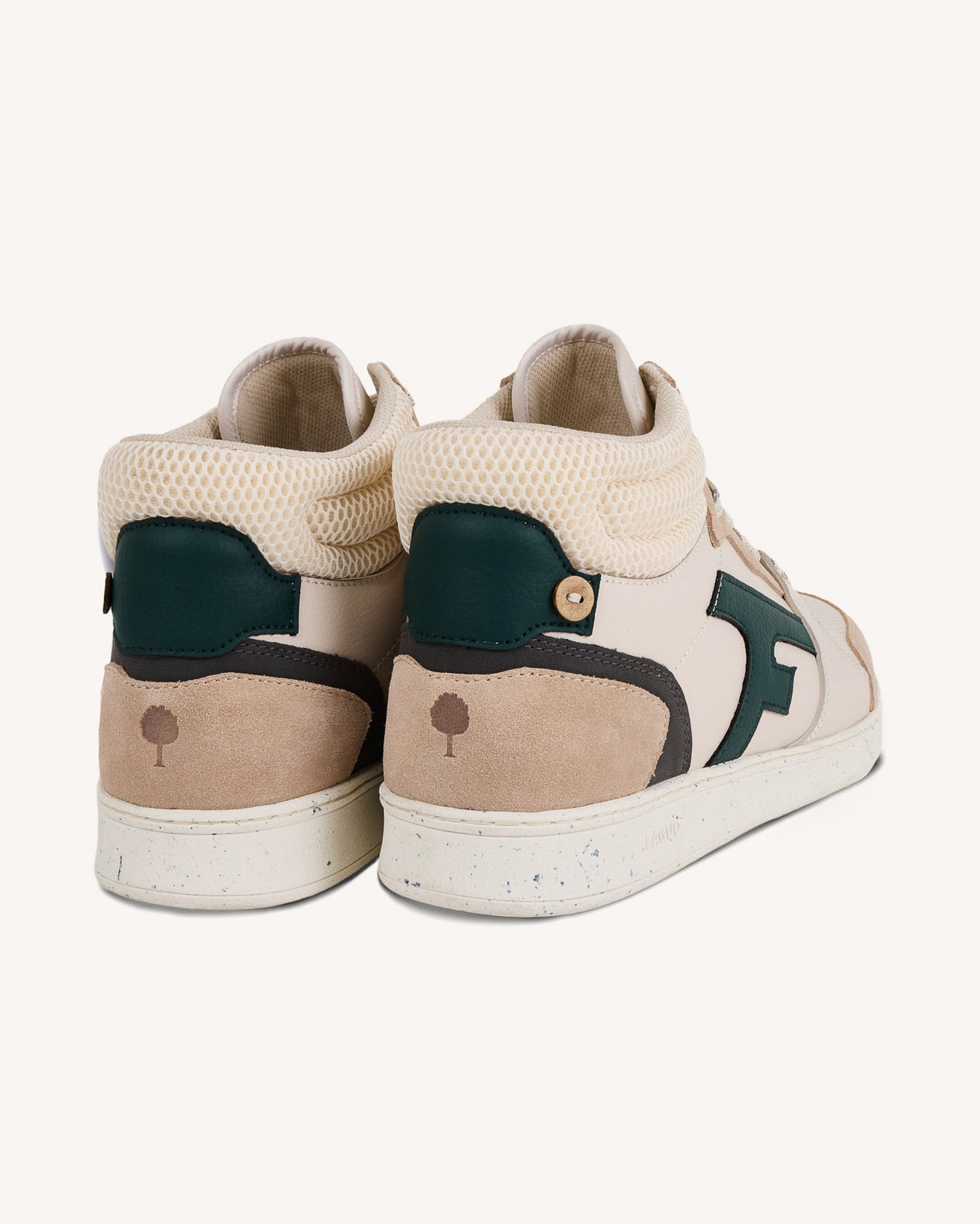 faguo-hazel-mid-baskets-montantes-cuir-cr-me-vert image 5