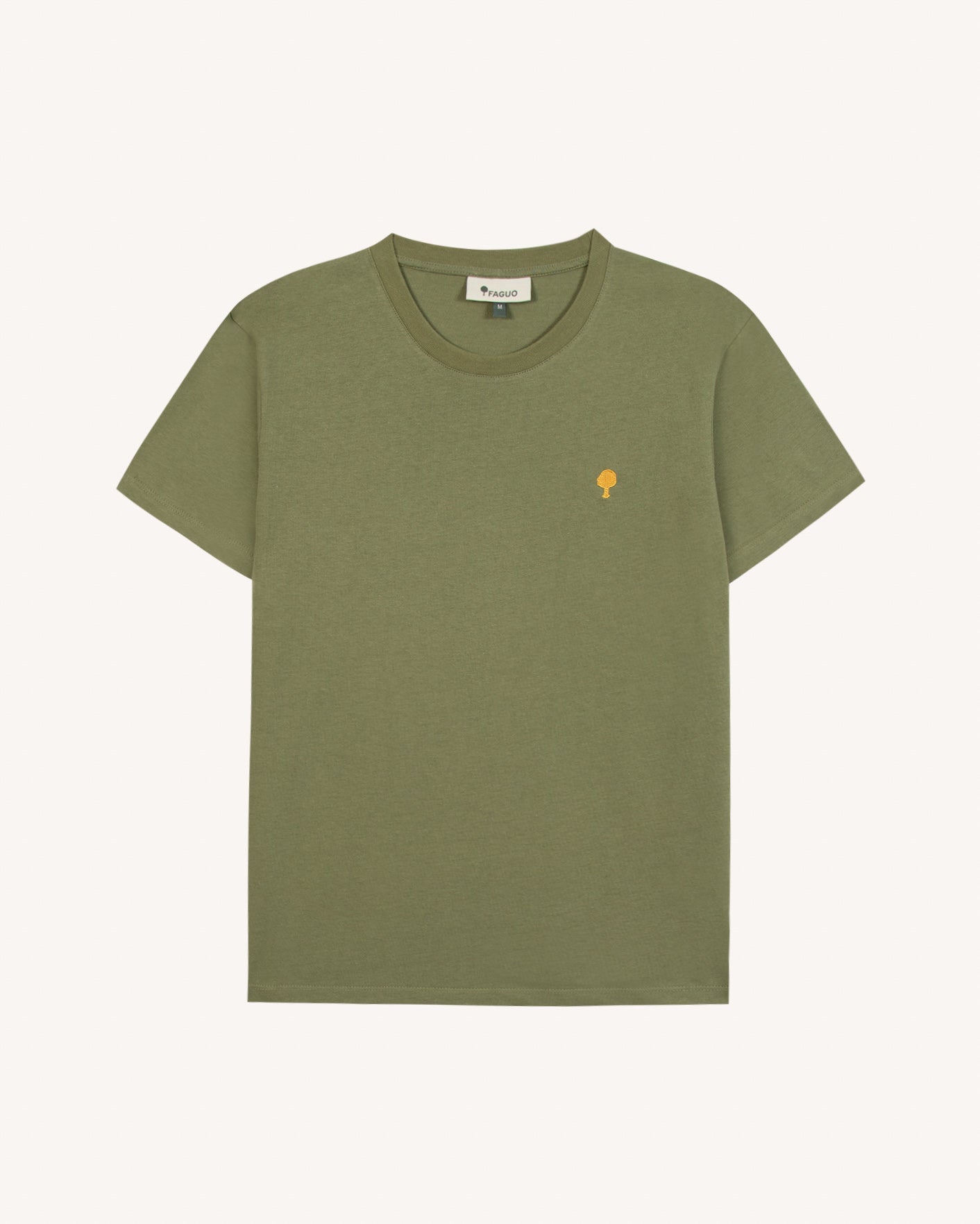 faguo-arcy-t-shirt-kaki-coton image 2