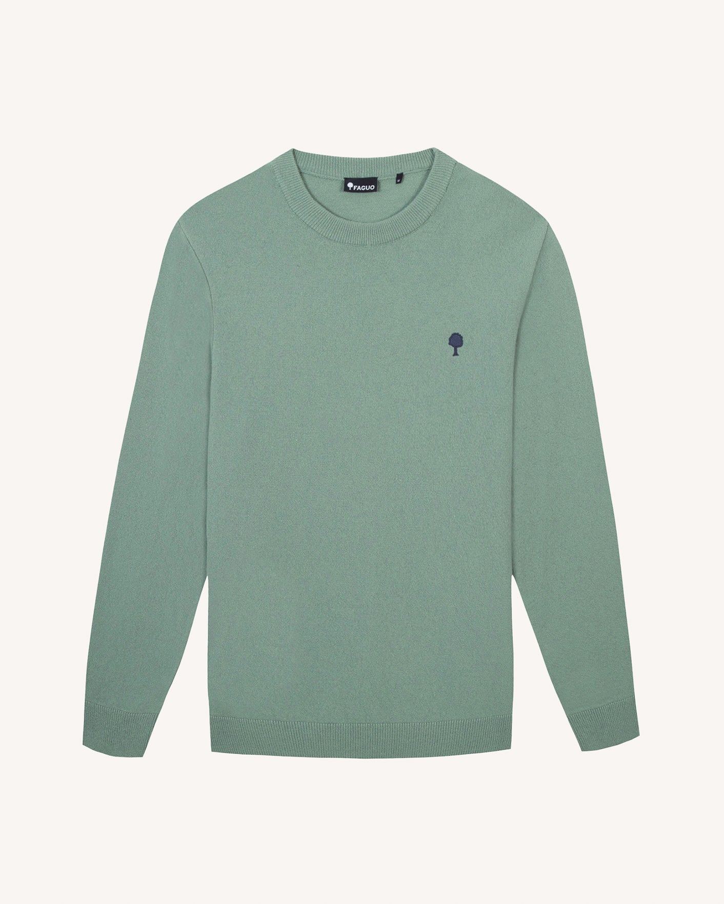 faguo-marly-pull-en-laine-vert-clair-homme image 2