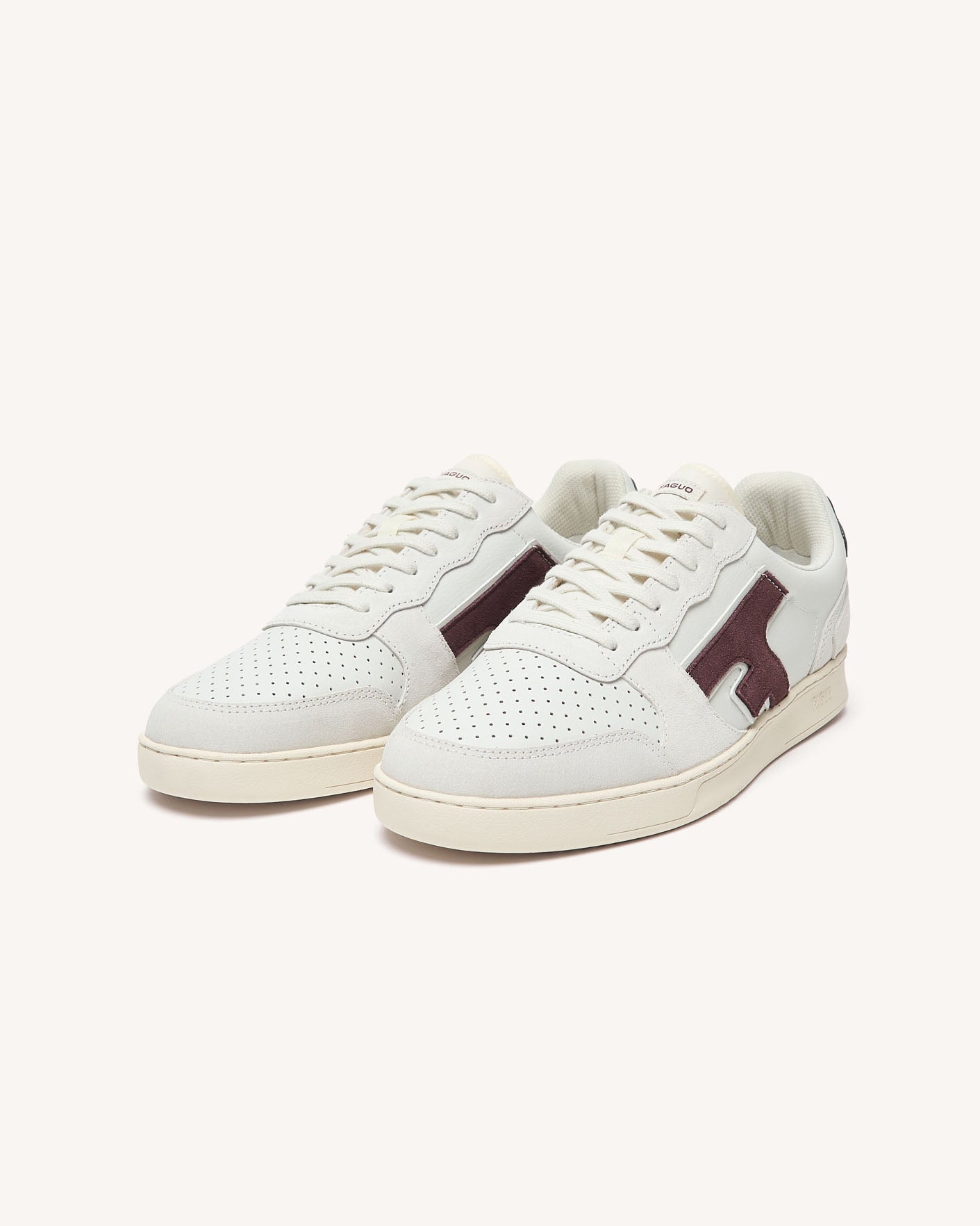 faguo-hazel-baskets-en-cuir-blanc-et-bordeaux-homme image 4