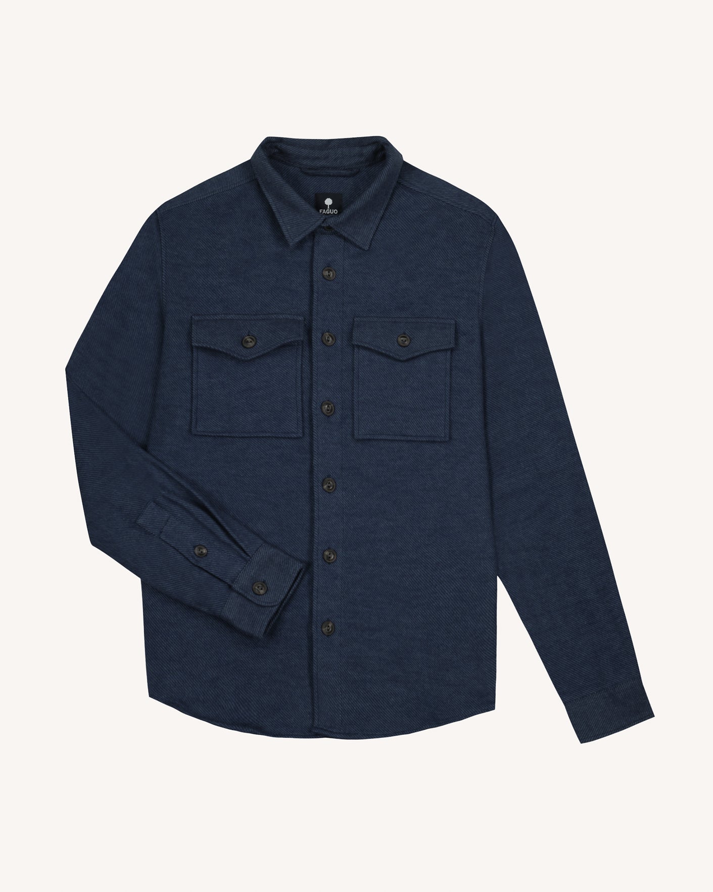 faguo-flavigny-surchemise-bleu-marine-coton image 2