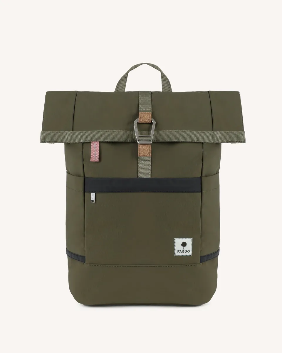 faguo-cycling-medium-sac-dos-v-lo-vert-olive-fonc image 1