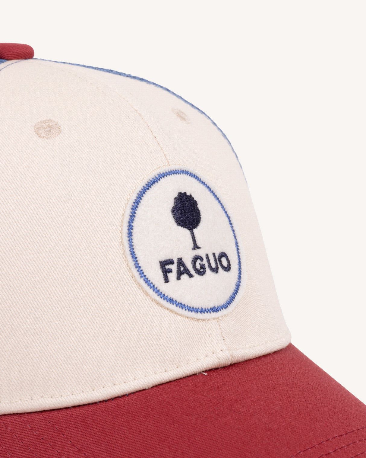 faguo-trucker-casquette-rouge-et-bleu-marine-homme image 4