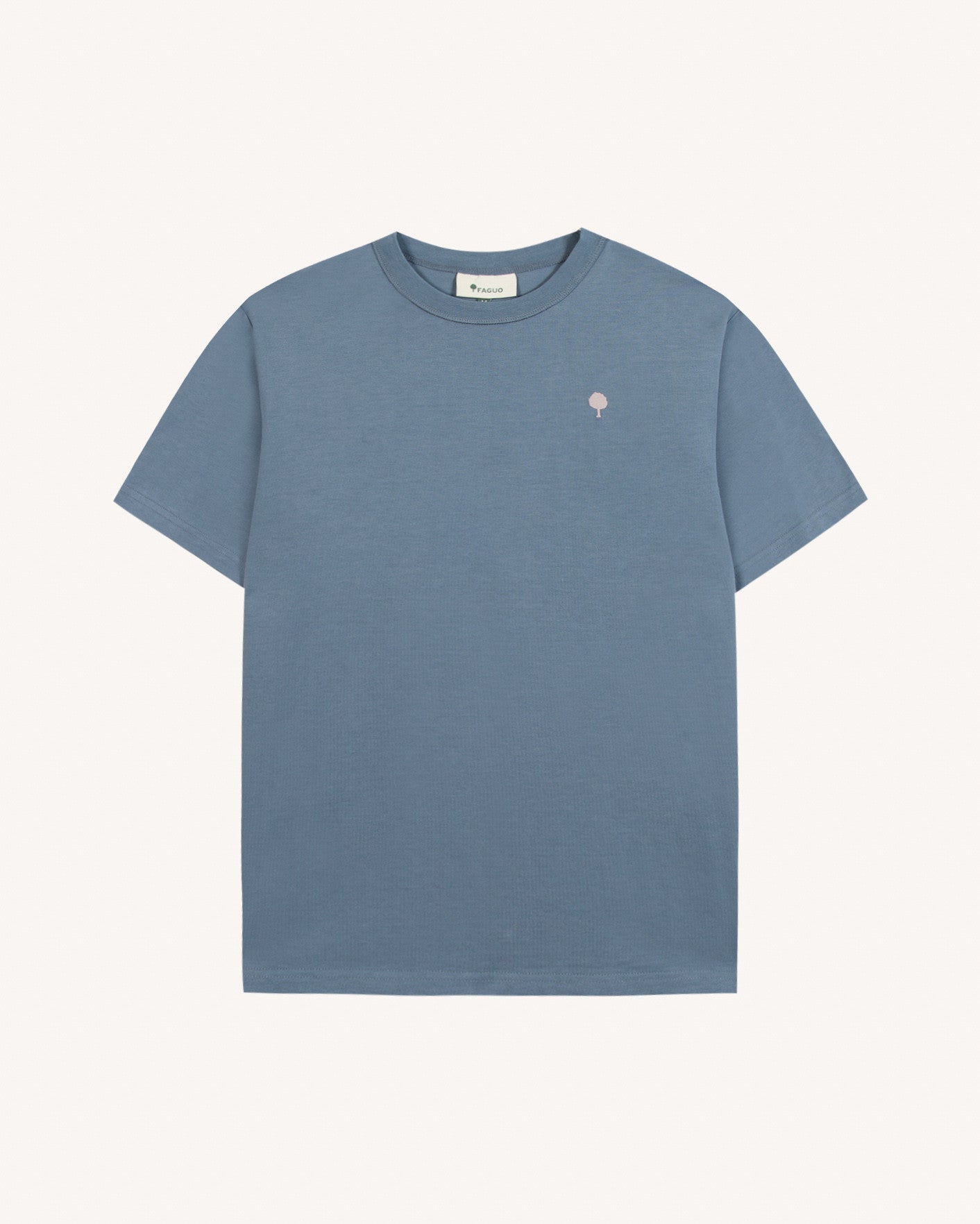 faguo-massoury-t-shirt-flower-art-bleu-filets-recycl-s image 2