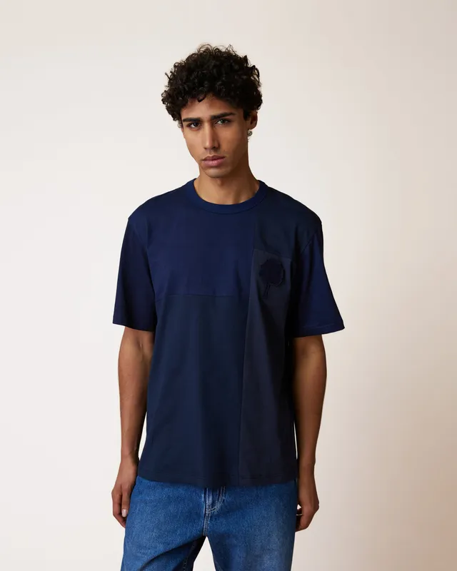 faguo-lugny-up-t-shirt-large-bleu-coton-upcycl image 1