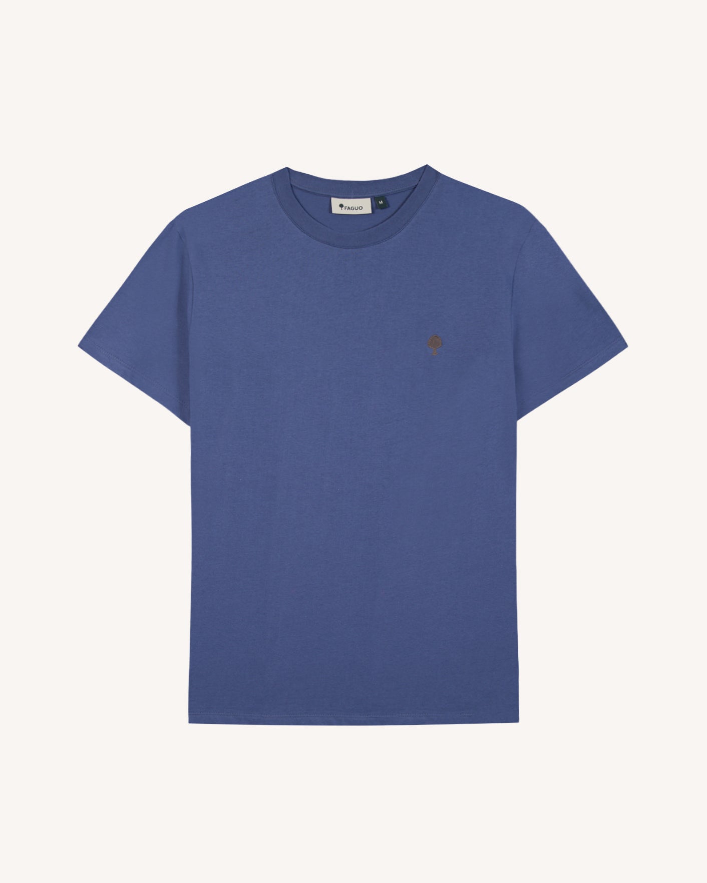 faguo-arcy-t-shirt-bleu-coton-recycl-homme image 8