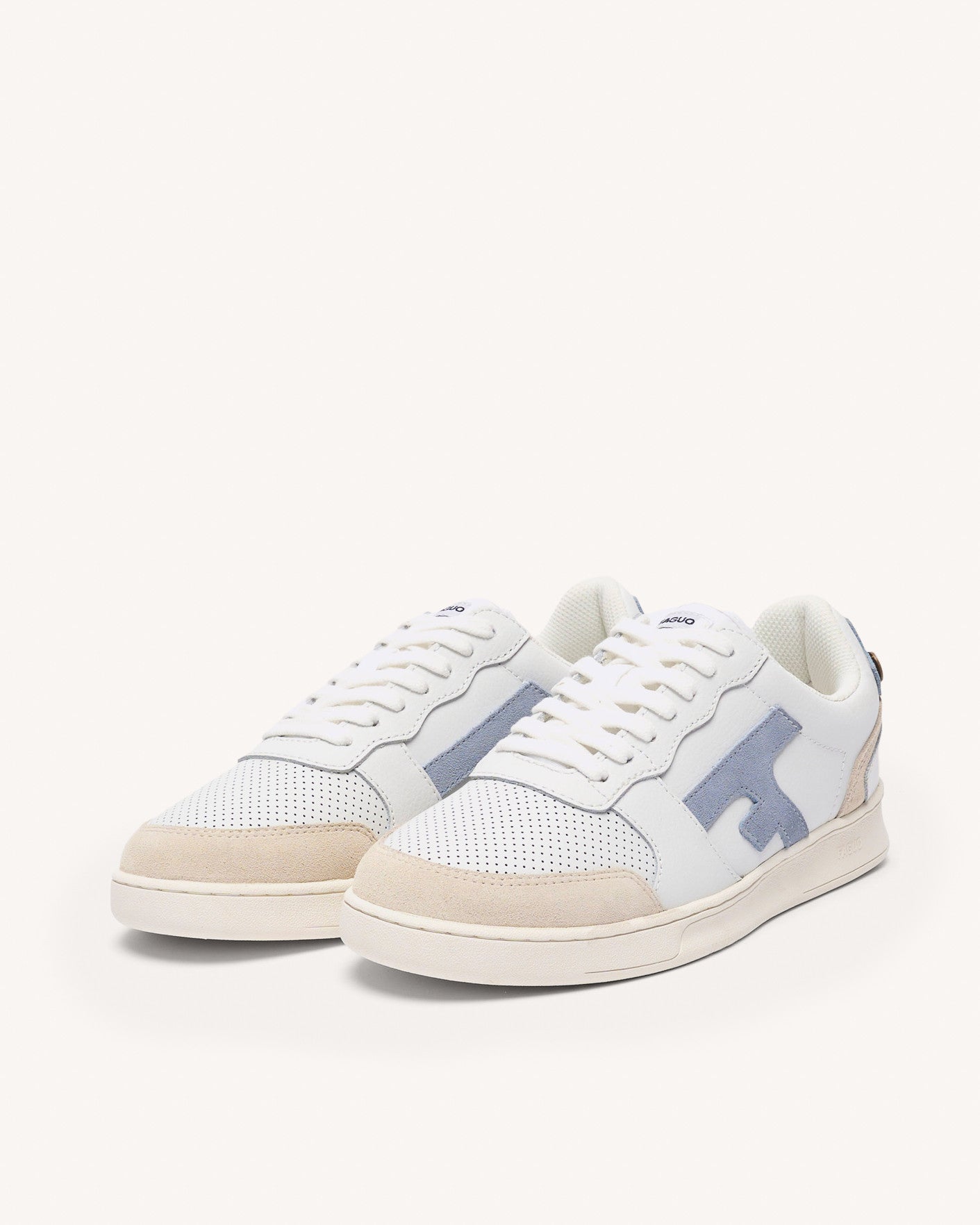 faguo-hazel-baskets-cuir-blanc-beige-bleu-femme image 4