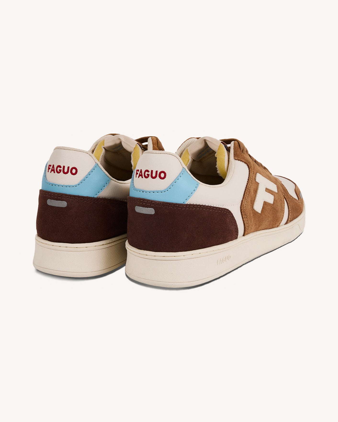 faguo-palmer-baskets-cuir-et-su-de-cr-me-beige-clair image 5