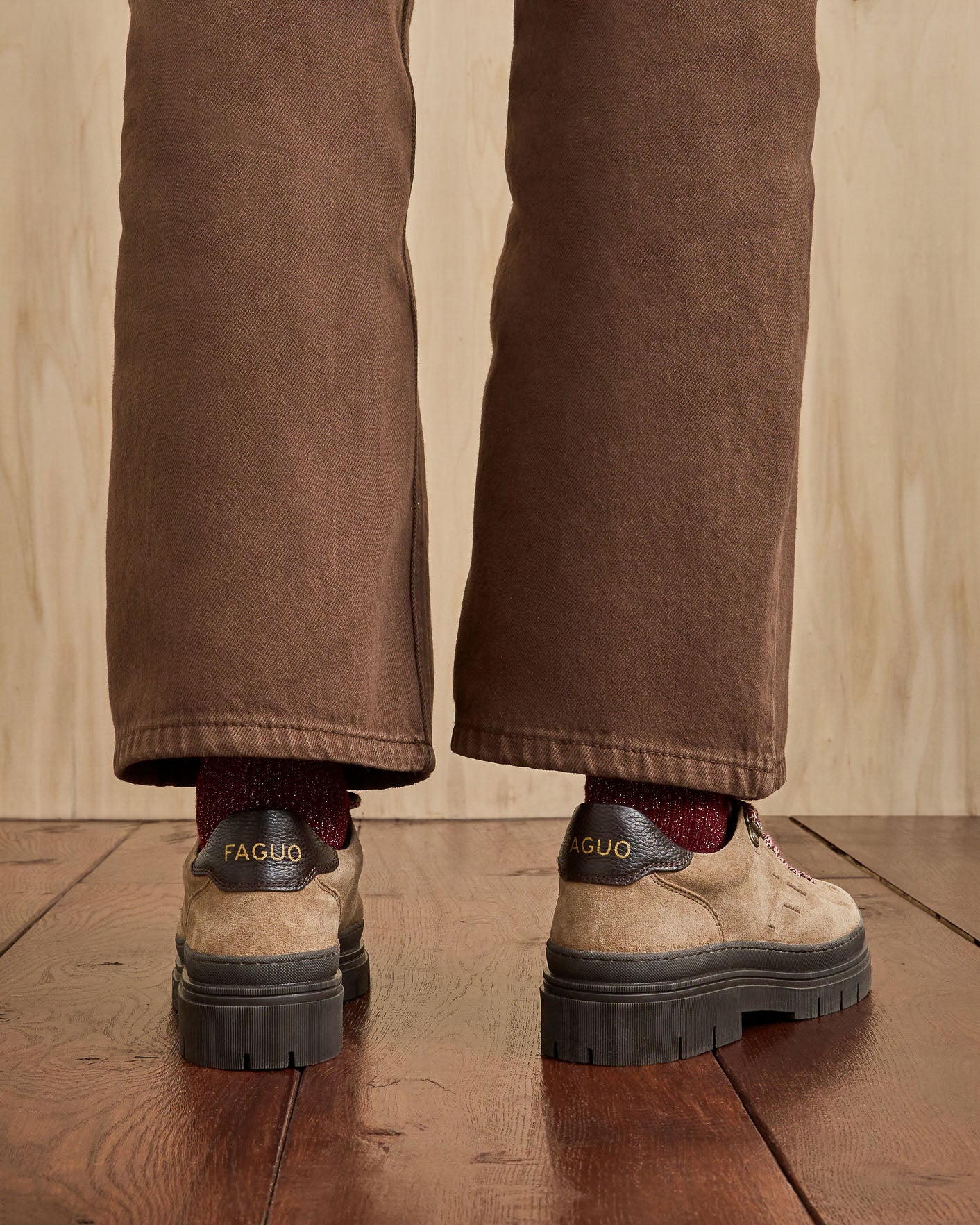 faguo-marblewood-chaussures-cuir-beige-semelle-chunky image 6