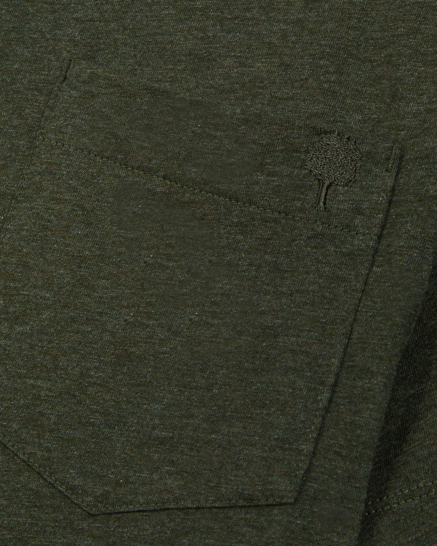 faguo-olonne-t-shirt-vert-fonc-coton-poche-homme image 4