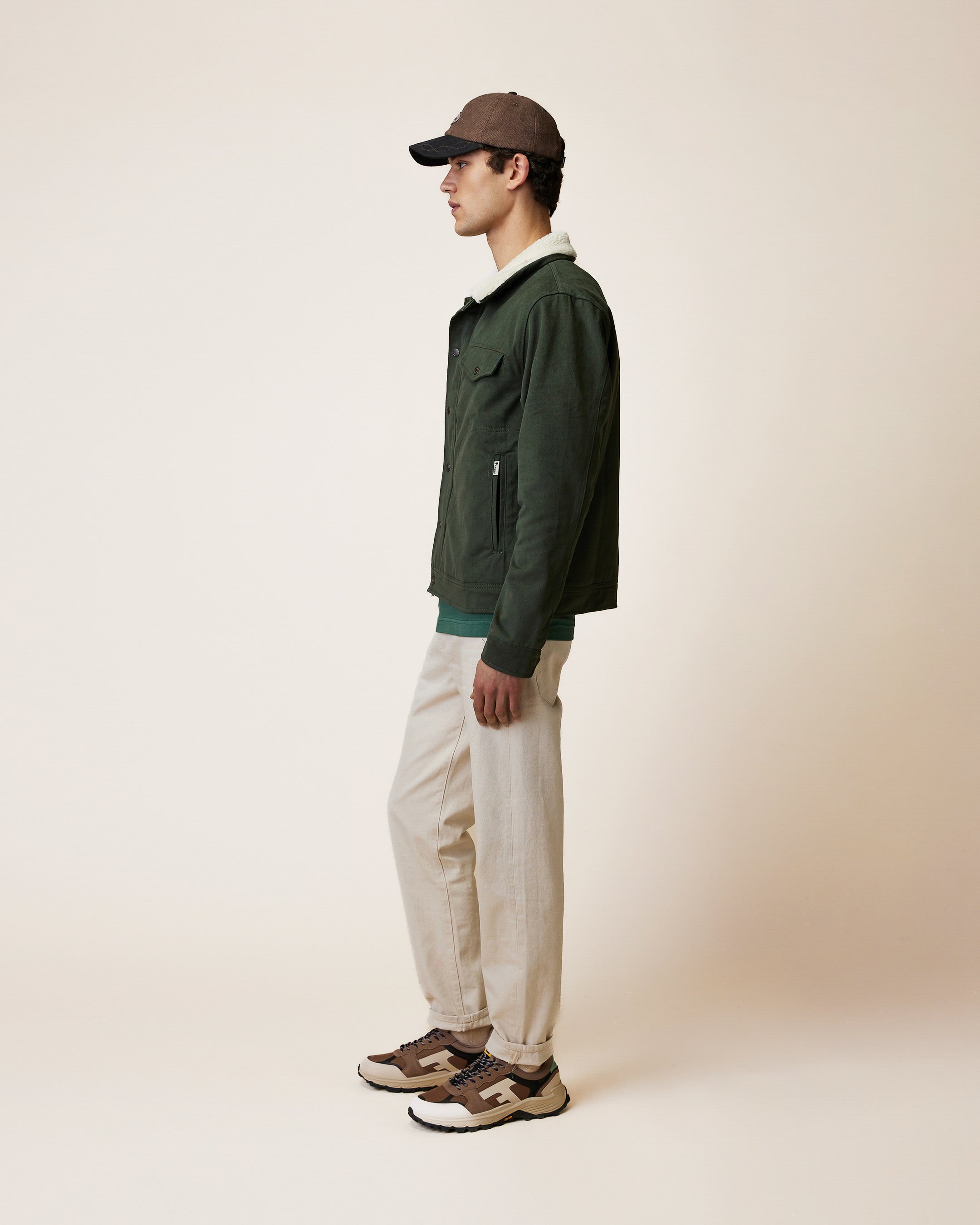 faguo-seillon-blouson-homme-vert-fonc-doublure-sherpa image 4